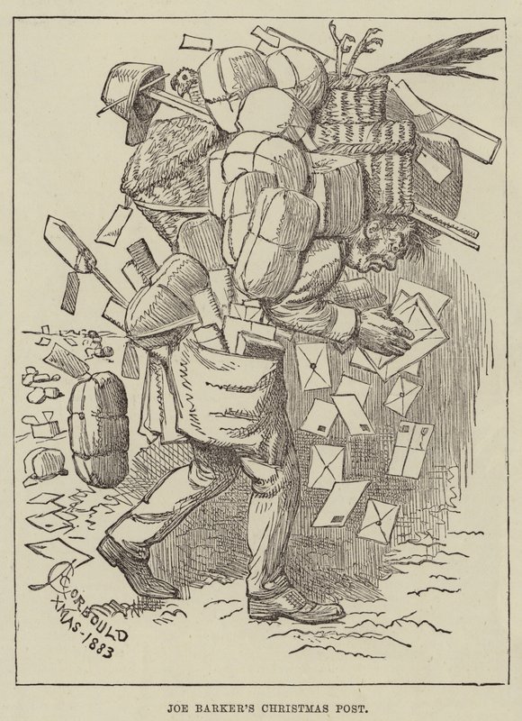 Joe Barkers julepost af Alfred Courbould