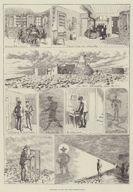 Skitser ved Ben Nevis Observatory af Alfred Courbould