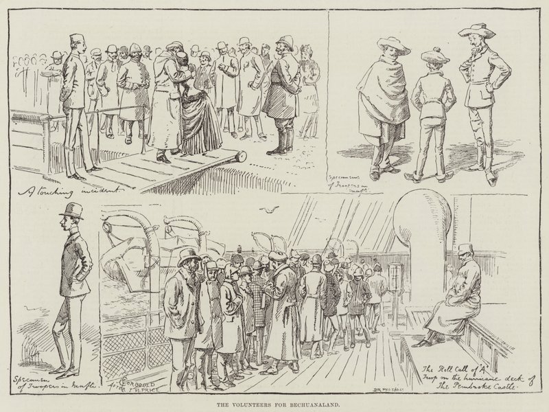 De frivillige til Bechuanaland af Alfred Courbould
