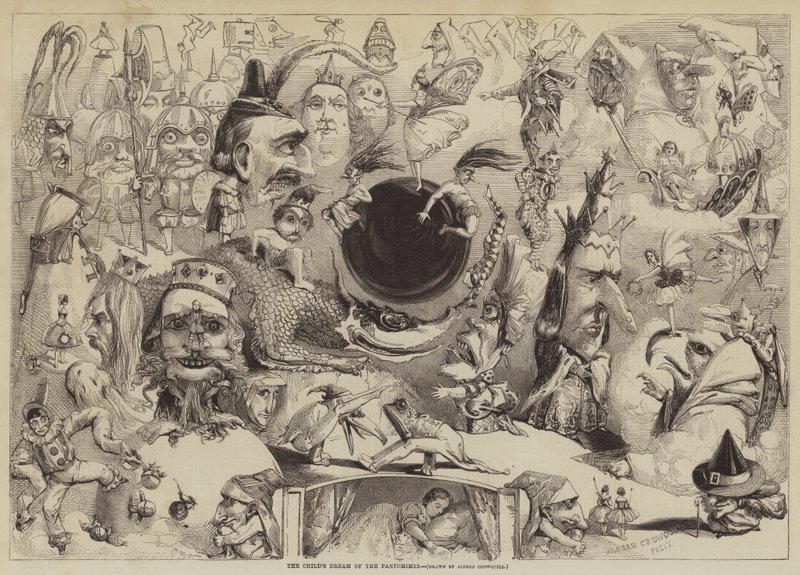 The Childs Dream of the Pantomimes af Alfred Crowquill