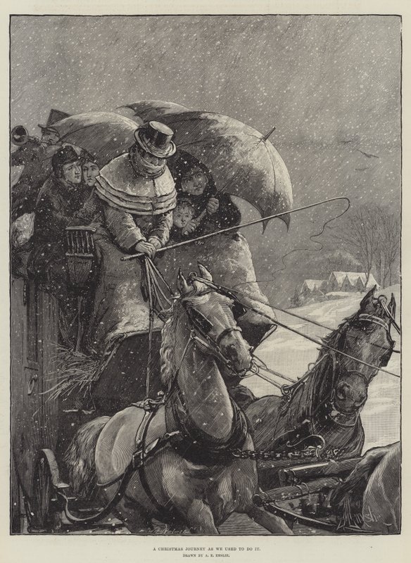 En julerejse som vi plejede at gøre det af Alfred Edward Emslie