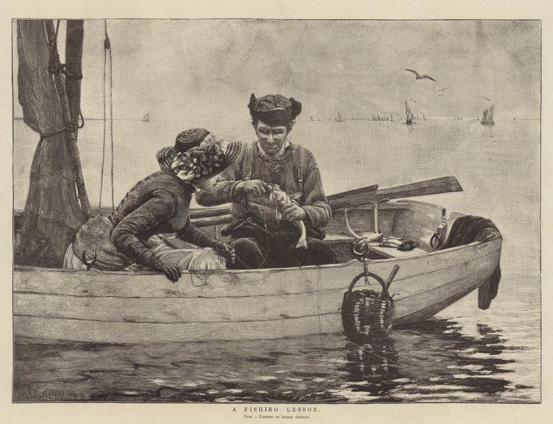 En fiskelektion af Alfred Guillou