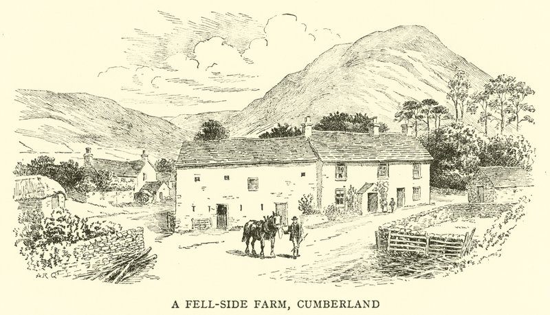 En Fell-side Farm, Cumberland af Alfred Robert Quinton