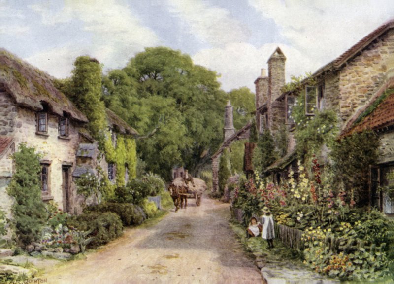 Bossington, nær Porlock, Somerset af Alfred Robert Quinton