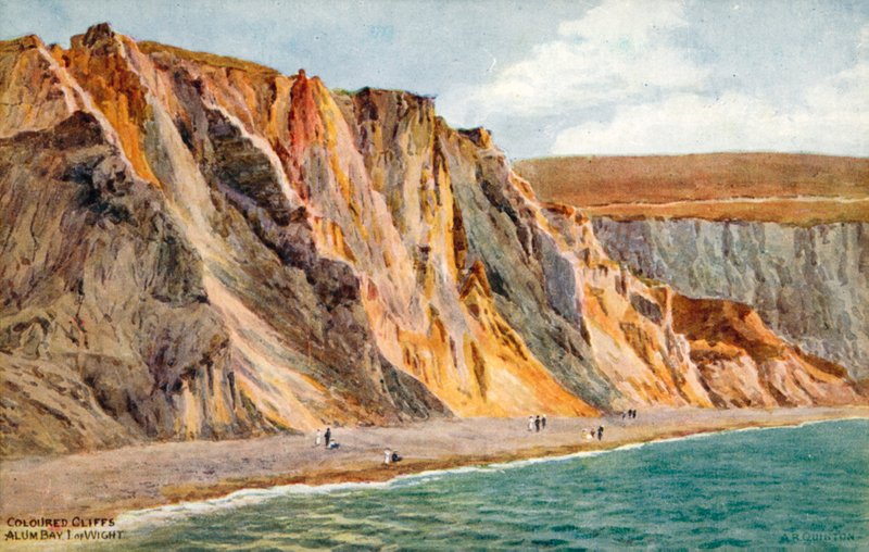 Farvede klipper, Alum Bay, Isle of Wight af Alfred Robert Quinton