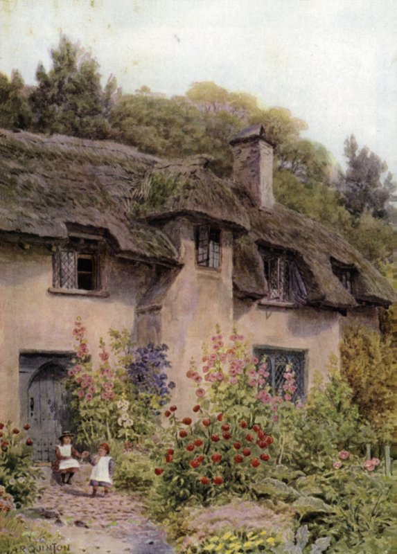 Cottage Garden, Selworthy, Somerset af Alfred Robert Quinton