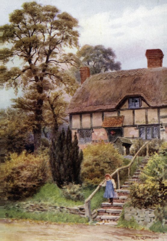 Cottage Steps, Ardington, Berkshire af Alfred Robert Quinton
