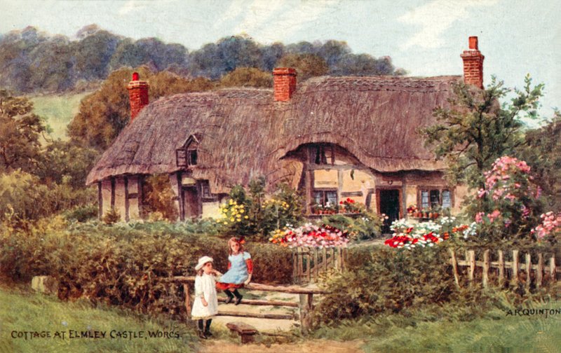 Sommerhus ved Elmley Castle, Worcestershire af Alfred Robert Quinton