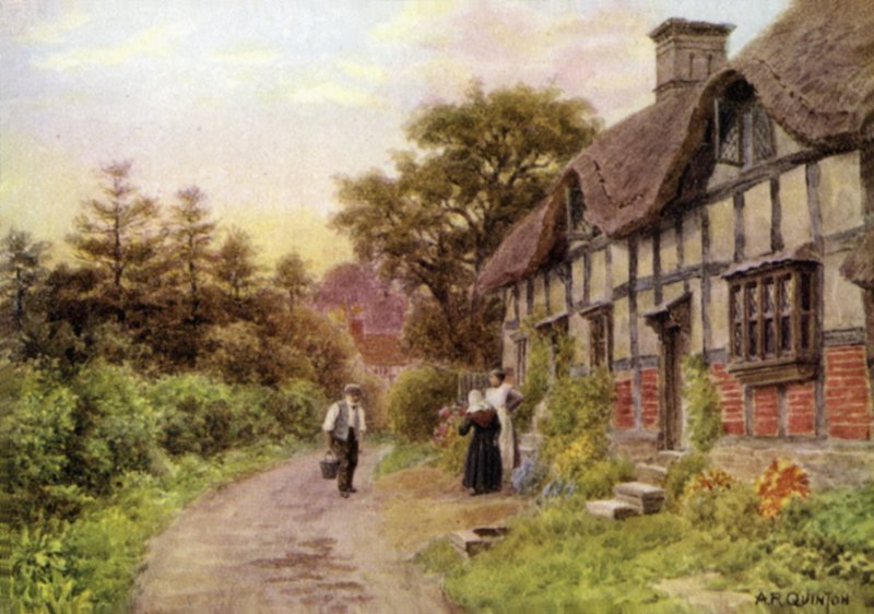 Aften, Elmley Castle, Worcester af Alfred Robert Quinton