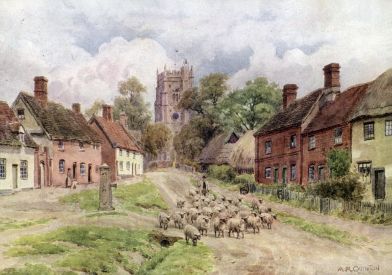 Munke Eleigh, Suffolk af Alfred Robert Quinton