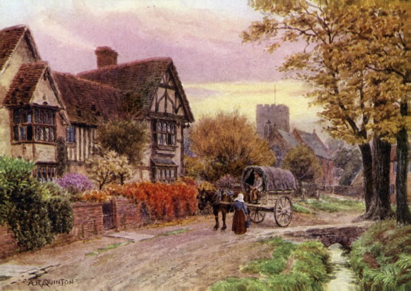 Oktoberaften i Steventon, Berkshire af Alfred Robert Quinton