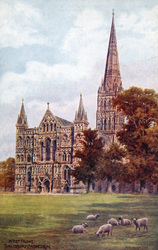 Salisbury Cathedral, vestfronten af Alfred Robert Quinton