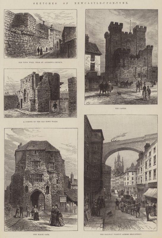Skitser af Newcastle-upon-Tyne af Alfred Robert Quinton