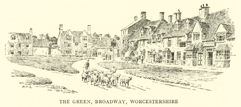 The Green, Broadway, Worcestershire af Alfred Robert Quinton