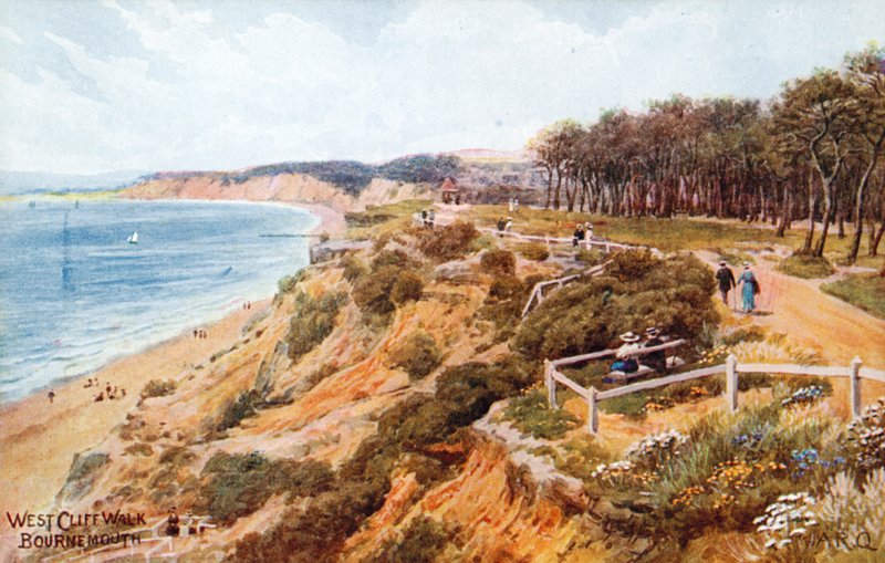 West Cliff Walk, Bournemouth af Alfred Robert Quinton