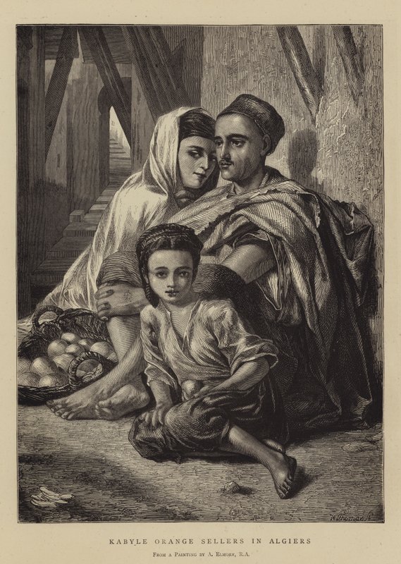 Kabyle Orange Sellers i Algier af Alfred W. Elmore