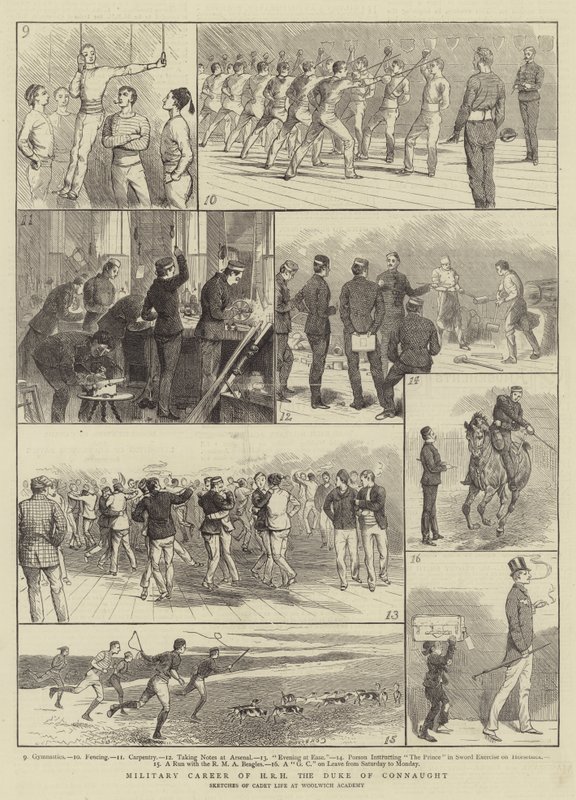 Militær karriere for HKH hertugen af Connaught af Alfred Chantrey Corbould