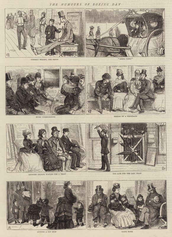 Humoren i Boxing Day af Alfred Chantrey Corbould