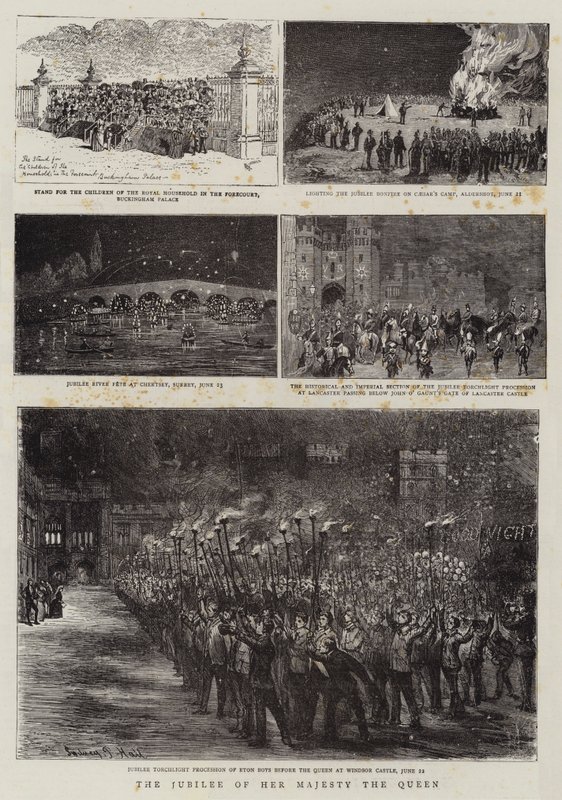 Hendes Majestæt Dronningens Jubilæum af Alfred Chantrey Corbould