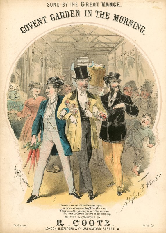 Musikalsk partitur: Covent Garden in the Morning af Alfred Concanen
