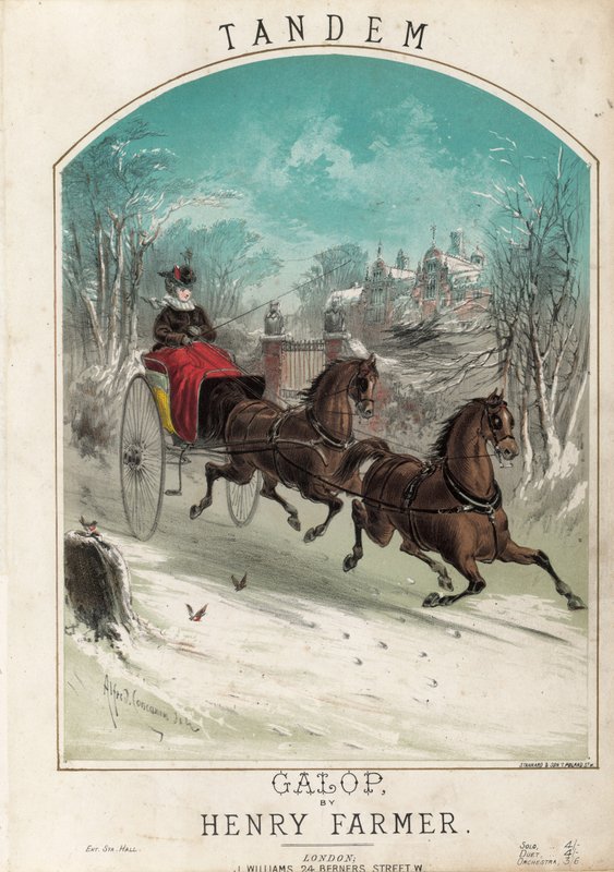 Tandem galop af Alfred Concanen