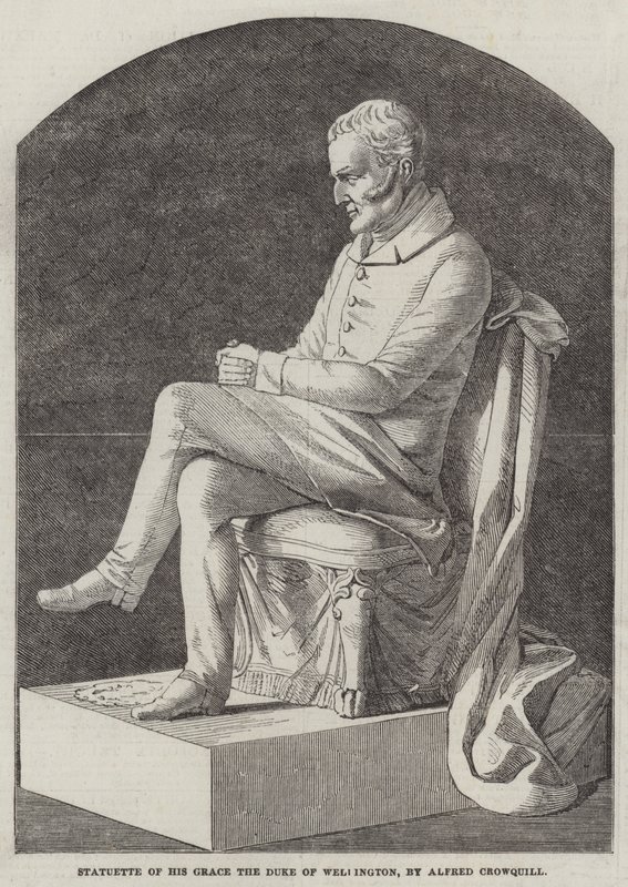 Statuette af Hans Nåde Hertugen af Wellington af Alfred Crowquill
