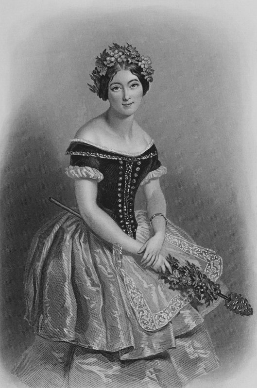 Carlotta Grisi, La Giselle (gravering) af Alfred Edward (after) Chalon