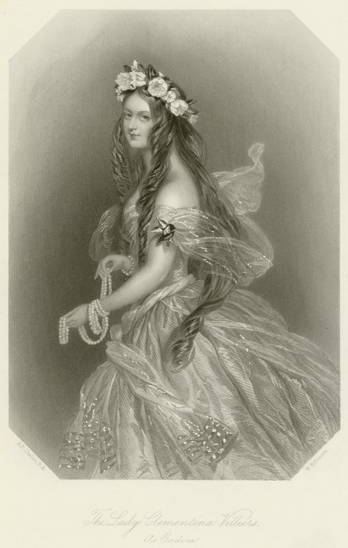 Lady Clementina Villiers af Alfred Edward Chalon