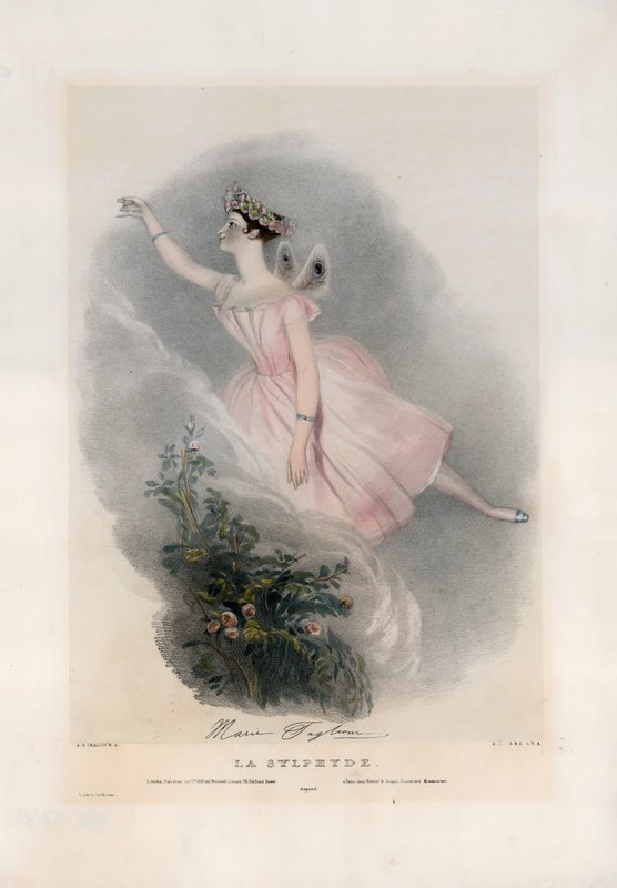 Marie Taglioni i La Sylphyde af Alfred Edward Chalon