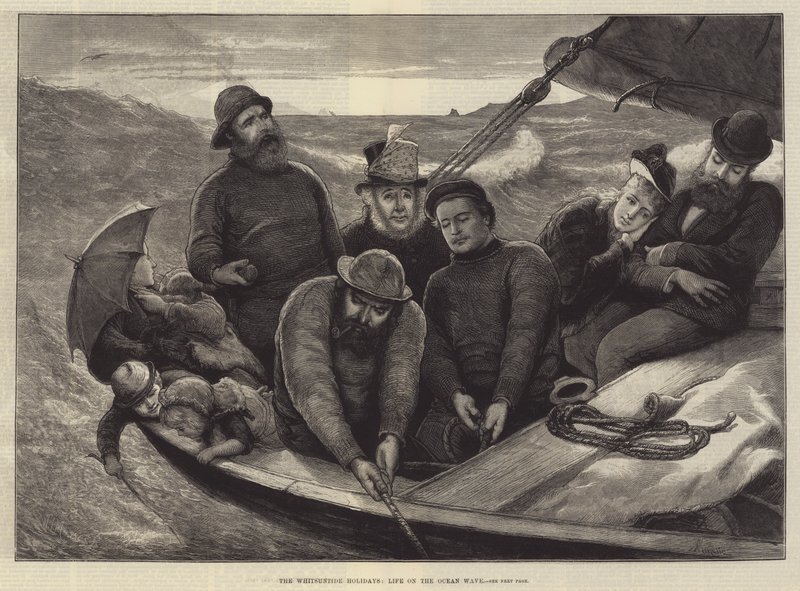 Pinseferien, Livet på havbølgen af Alfred Edward Emslie