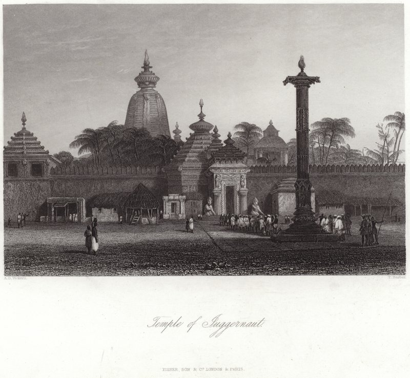Jagannath-templet i Puri af Alfred Gomersal Vickers