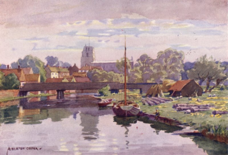 Beccles, ved Waveney, Suffolk af Alfred Heaton Cooper