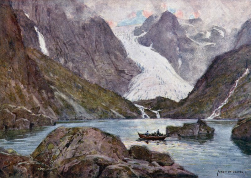 Bondhus-gletsjeren, Hardanger Fjord af Alfred Heaton Cooper