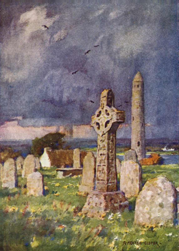 Clonmacnoise, County Roscommon af Alfred Heaton Cooper