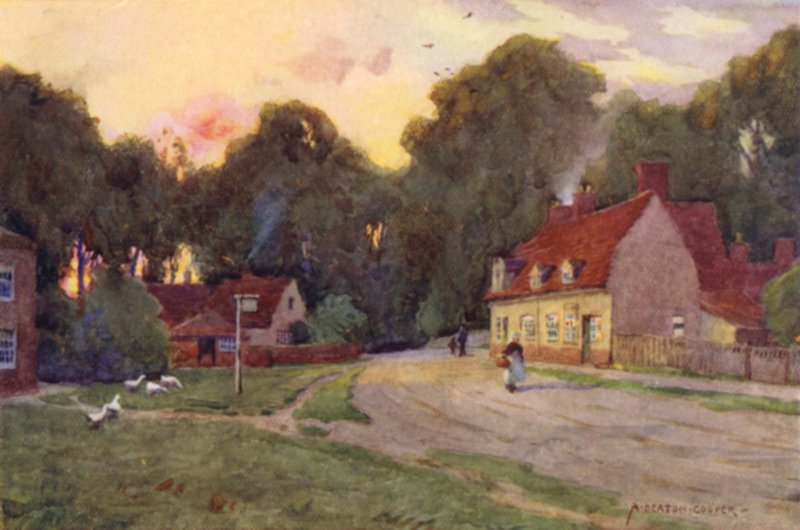 Østre Bergholt, Suffolk af Alfred Heaton Cooper