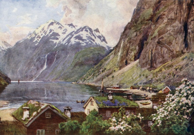Geiranger Fjord af Alfred Heaton Cooper