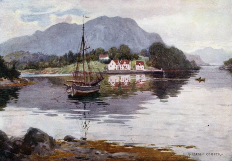 Godosund, Hardanger Fjord af Alfred Heaton Cooper
