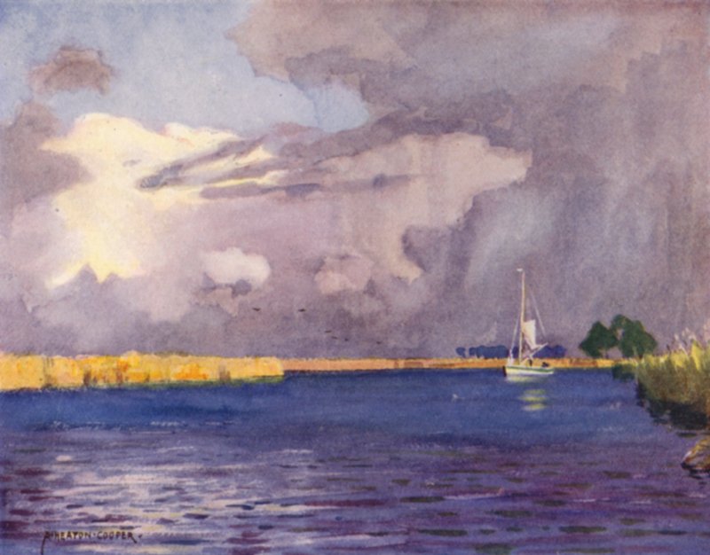 Heigham Sounds, Norfolk, Thunder Clouds af Alfred Heaton Cooper