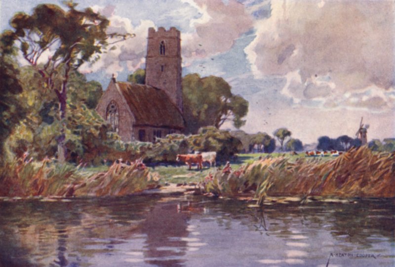 Irstead Church, Norfolk af Alfred Heaton Cooper