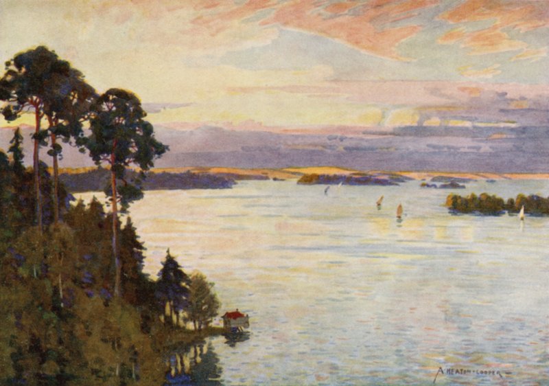 Øer i Østersøen, nær Stockholm af Alfred Heaton Cooper