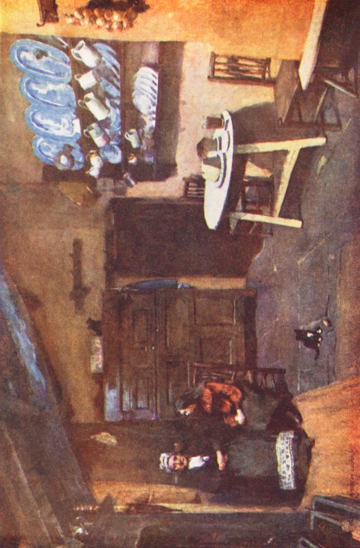 Lake District: Et gammelt krokøkken, Coniston (farvelitografi) af Alfred Heaton Cooper