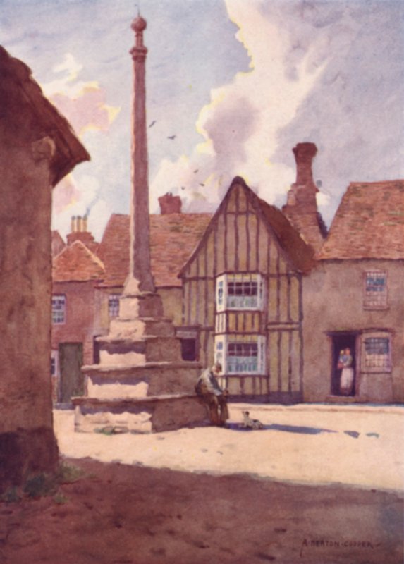 Lavenham Market Cross, Suffolk af Alfred Heaton Cooper
