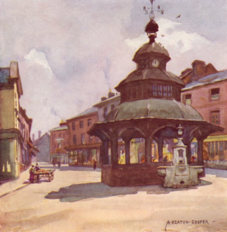 Market Cross, North Walsham, Norfolk af Alfred Heaton Cooper