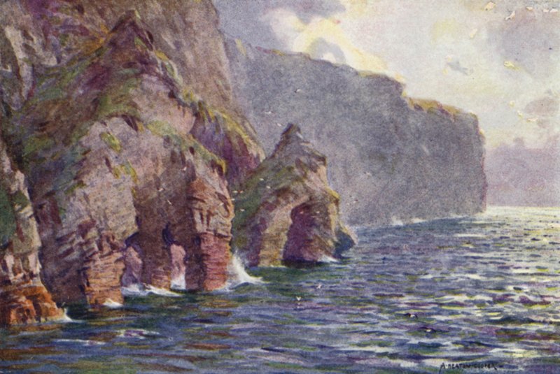 Minaun Cliffs, Achill Island af Alfred Heaton Cooper