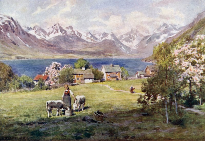 Romsdal Fjord, fra Næs af Alfred Heaton Cooper