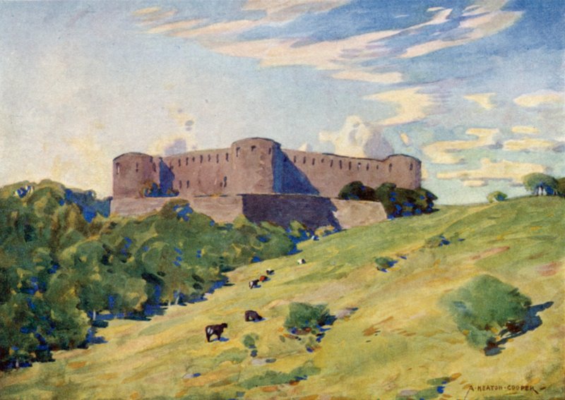 Ruin af Borgholm Slot, Öland af Alfred Heaton Cooper