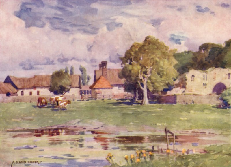 The Abbey Farm, Thetford, Norfolk af Alfred Heaton Cooper