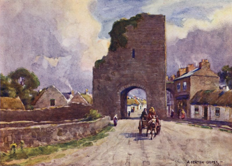 Den antikke befæstede by Athenry, Galway amt af Alfred Heaton Cooper