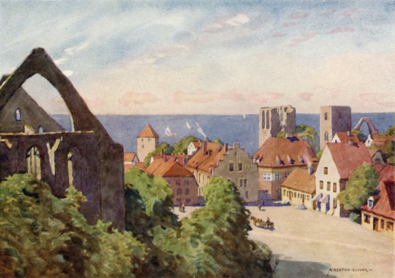 Visby By af Alfred Heaton Cooper