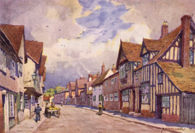 The Old Moot Hall, Sudbury, Suffolk af Alfred Heaton Cooper